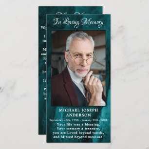 Oración funeraria Bookmark Memorial Sympathy Photo