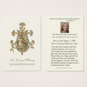 Oración funeraria Virgin Mary MOUNT CARMEL