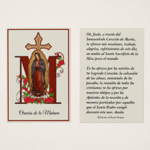 Oración matutina española de Guadalupe