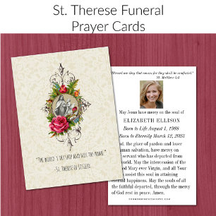 Oración Memorial Funeral St. Therese