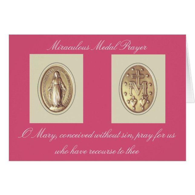 Oración milagrosa de medallas (Anverso (Horizontal))