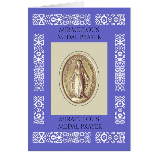 Oración milagrosa de medallas (Frente)
