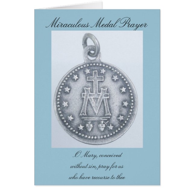Oración milagrosa de medallas (Frente)