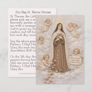 Oración Novena de 5 Días a Sta. Teresita Católica