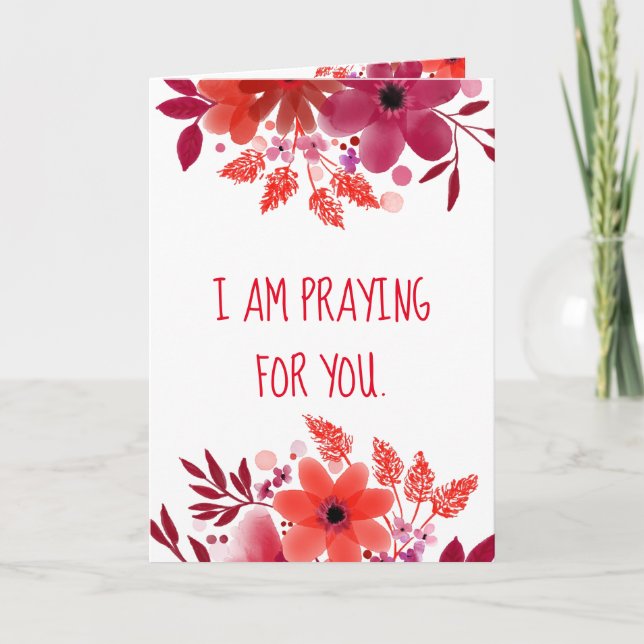 Oración por ti - Tarjeta de felicitación doblada (Anverso)
