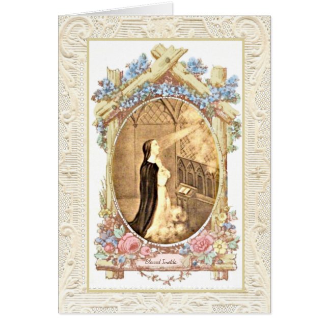 Oración religiosa Beata Imelda Lambertini (Frente)