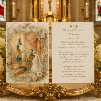 Oración tradicional católica de boda María José