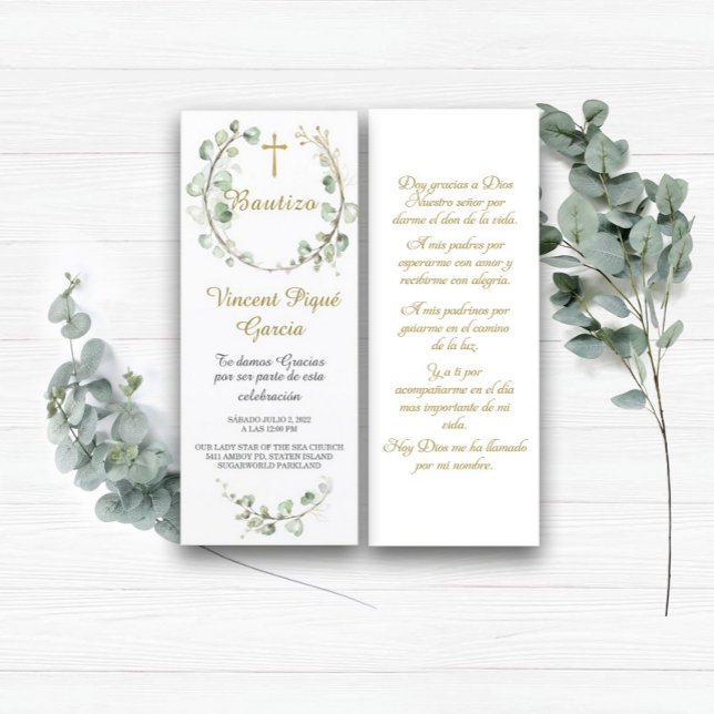 Oraciones Cortas Bautizo Tarjeta (Subido por el creador)