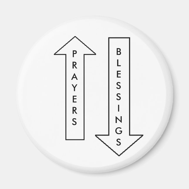 Oraciones y bendiciones - imán (Frente)