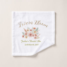 Orange boho love in Bloom bridal shower name retro