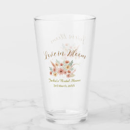 Orange boho love in Bloom bridal shower name retro