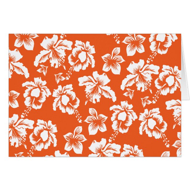 Orange Hawaiian Hibiscus (Anverso (Horizontal))