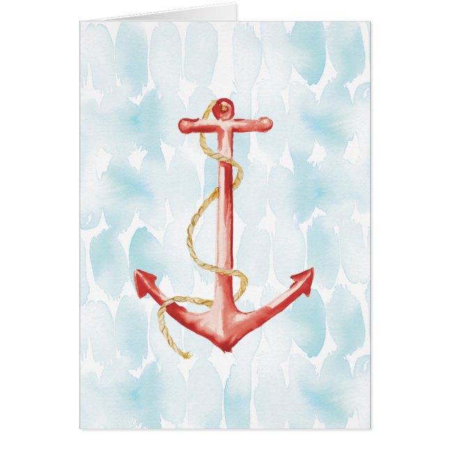 Orange Watercolor Anchor (Frente)
