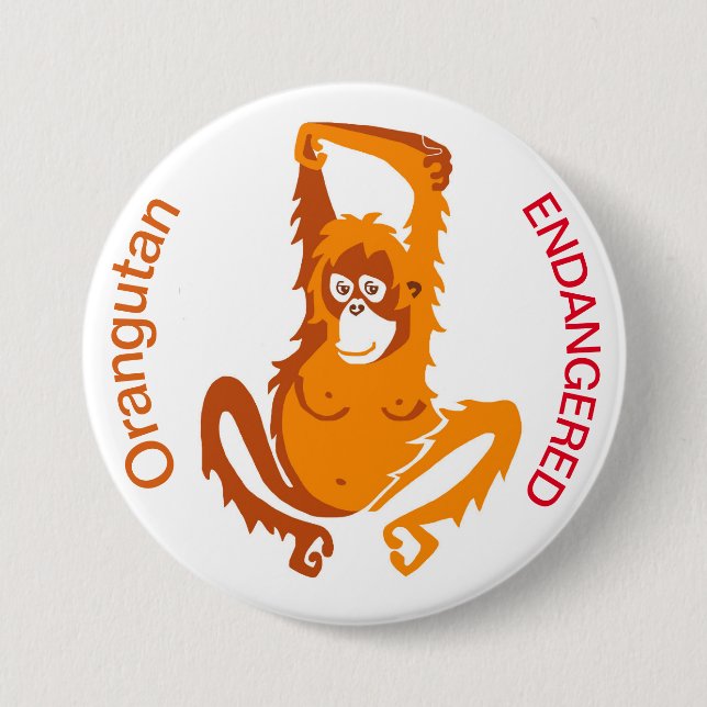 Orangutan - botón (Anverso)