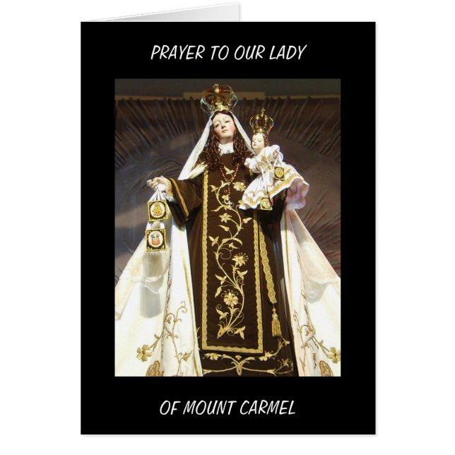 ORAR A NUESTRA DAMA DE MONTE CARMEL (Frente)