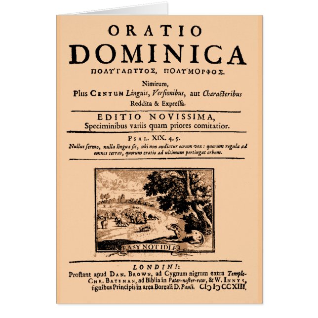 Oratio Dominica (Frente)
