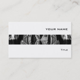 Orb Chrome tarjeta de negocios rayas negras blanco