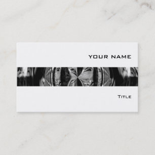 Orb Chrome tarjeta de negocios rayas negras blanco