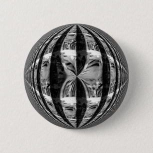 Orb cromado Negro botón redondo