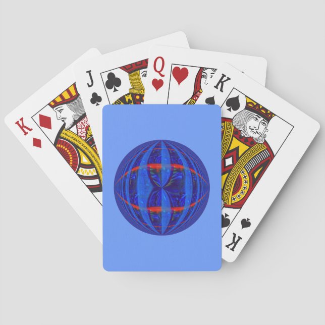 Orb Dark Blue cartas de juego azul (Reverso)