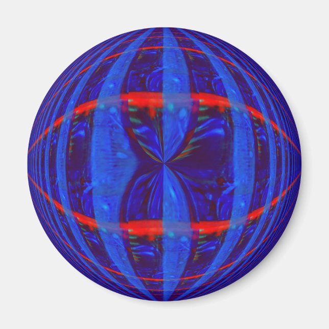 Orb Dark Blue imán alrededor (Frente)