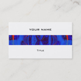 Orb Dark Blue stripe tarjeta de negocios espalda b