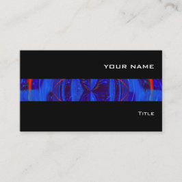 Orb Dark Blue stripe tarjeta de negocios negro