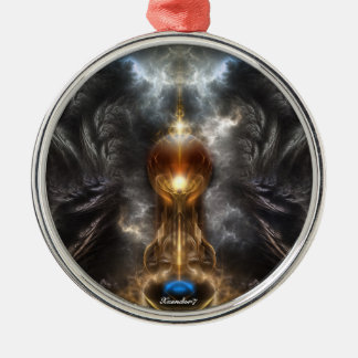 Orb De Arte Fractal Ligero Ornamento Premium