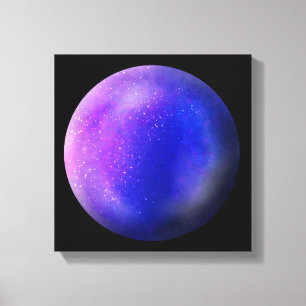 Orb de galaxia púrpura - Impresión de lienzo púrpu