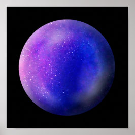 Orb de galaxia púrpura - Impresión vibrante de már