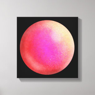 Orb de galaxia roja - Impresión de lienzo escarlet