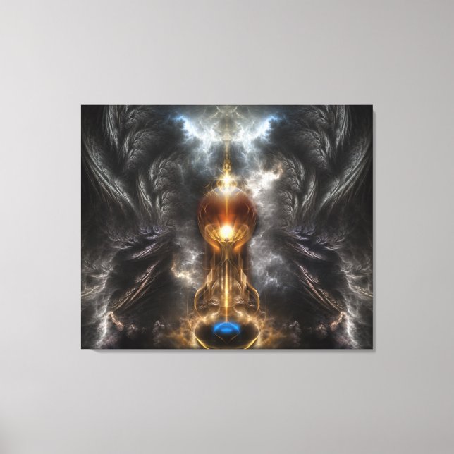 Orb De Ligera De Arte Fractal Imprimir (Anverso)