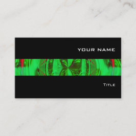Orb Tarjeta de negocios de banda verde negro