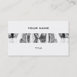 Orb Tarjeta de presentación de banda cromada espal