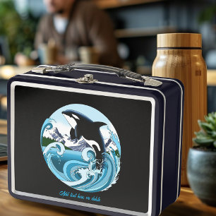 Orca Asesina Majestuosa Olas Azules Océano