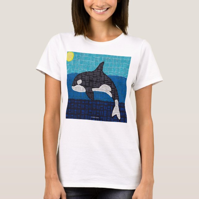 Orca (blanco) - camiseta básica para mujer (Anverso)