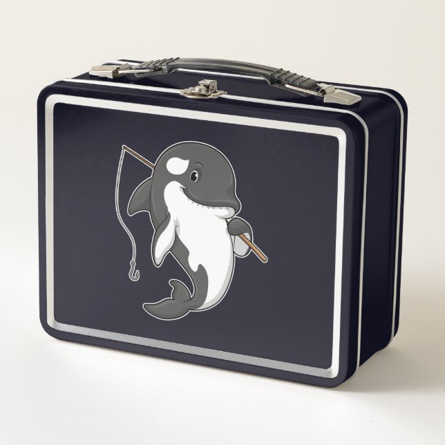 Orca como pescador con barra de pesca (Anverso)
