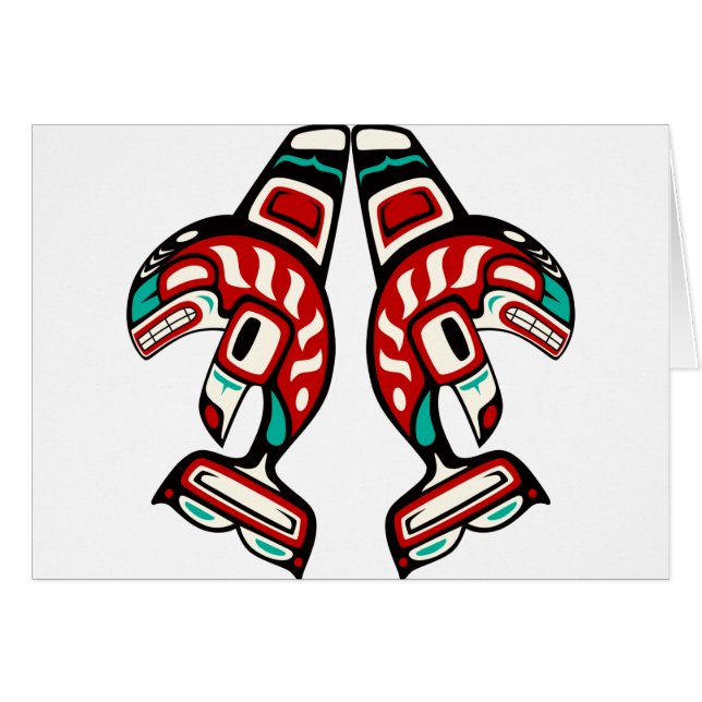 Orca del indio del Haida (Anverso (Horizontal))