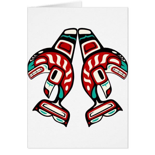 Orca del indio del Haida (Frente)