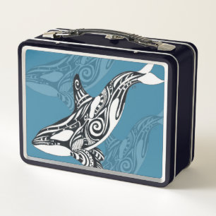 Orca Killer Whale Tlingit Indigo Blue ink