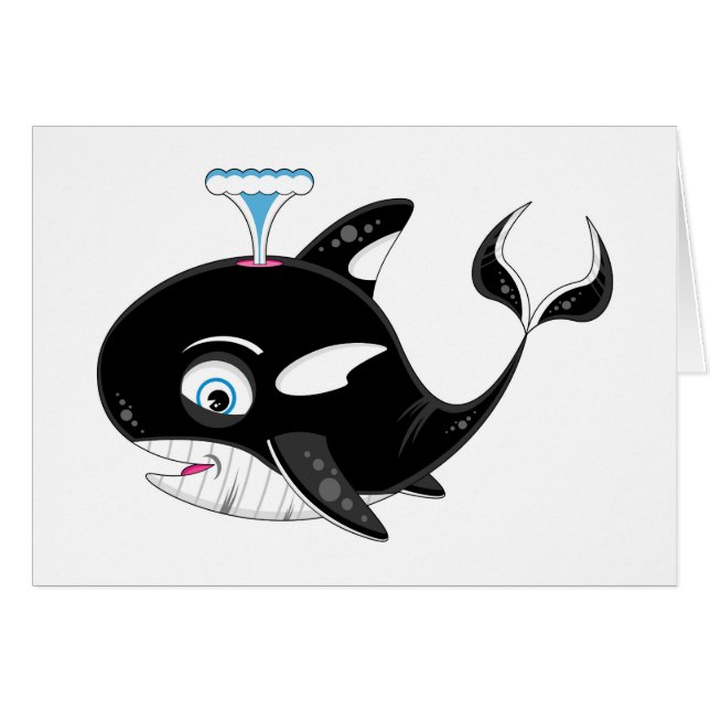 Orca linda del dibujo animado (Anverso (Horizontal))