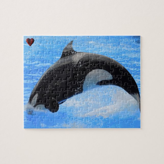 Orca o ballenas asesinas en rompecabezas (Horizontal)