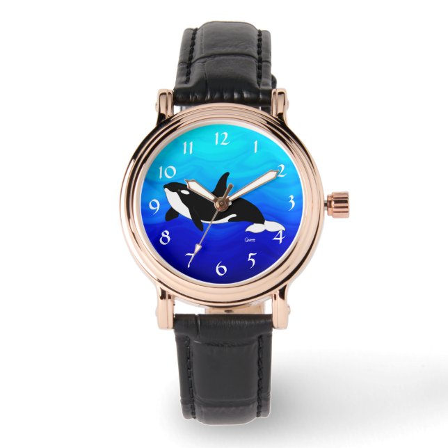 Orca - Reloj cuadrado femenino (Anverso)