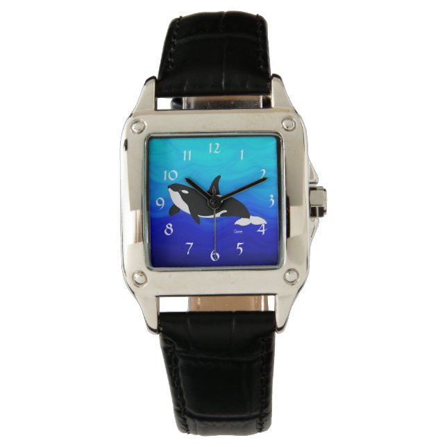 Orca - Reloj cuadrado femenino (Anverso)