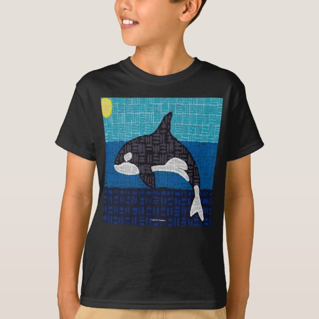Orca (vívido) - Camiseta básica para niño (Anverso)