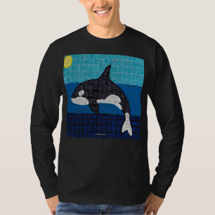 Orca (vívido) - Camiseta de manga larga para hombr