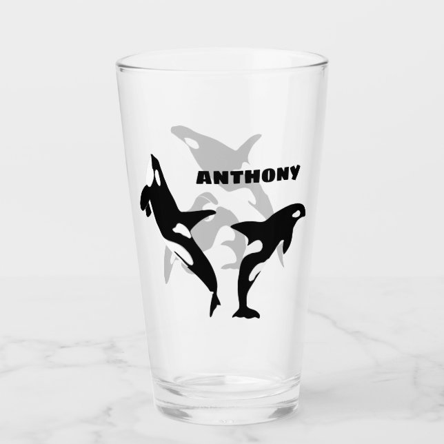 Orcas, ballenas asesinas personalizadas (Anverso)