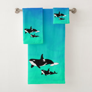 Orcas - Juego de toallas de baño