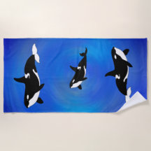 Orcas - Toalla de playa