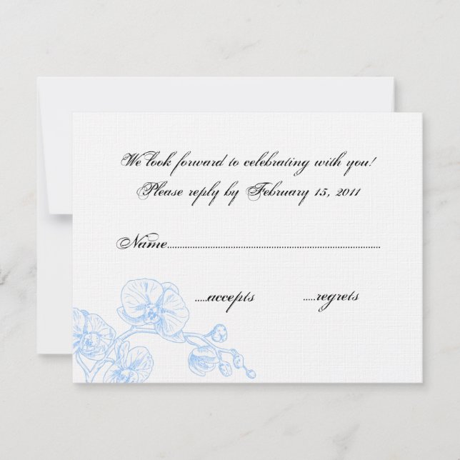 Orchid RSVP (Anverso)